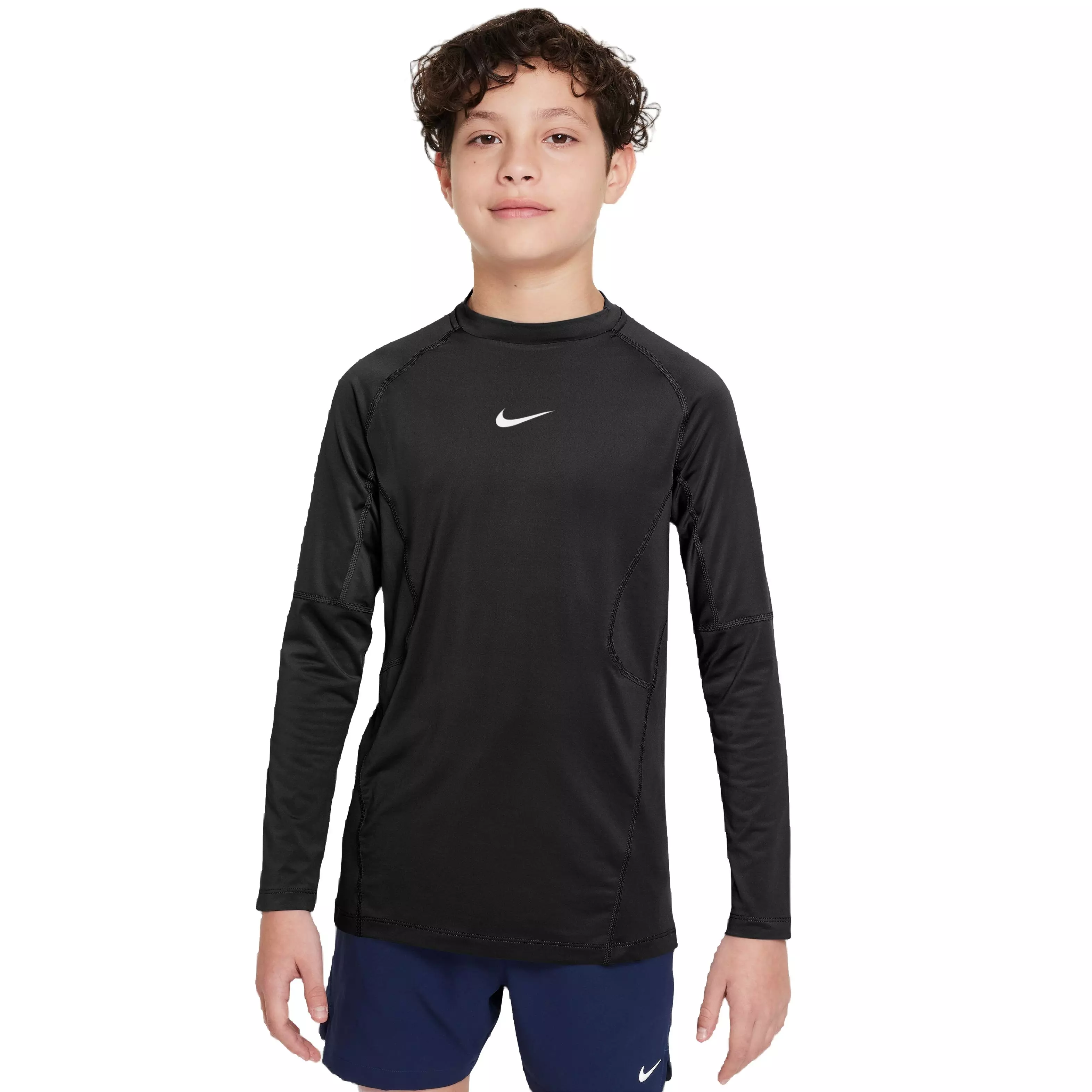 Nike Big Boys Compression Longsleeve Tee - Black | Hibbett